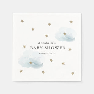 Servilleta De Papel Bolas de papel Baby Shower para estrellas y nubes 