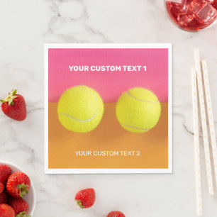 Servilleta De Papel Bolas de tenis de texto personalizado