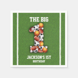 Servilleta De Papel Bolas temáticas deportivas Fiesta de cumpleaños 1