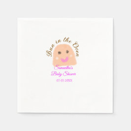 Servilleta De Papel Bollo en el horno bolas beige bolas de bebé ducha 