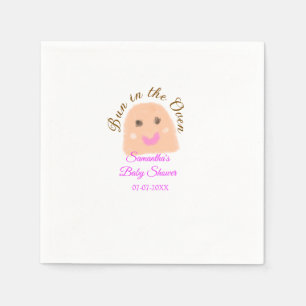 Servilleta De Papel Bollo en el horno bolas beige bolas de bebé ducha 