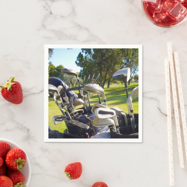 Servilleta De Papel Bolsa Llena De Clubes De Golf, Toallas De Fiesta D (In situ)