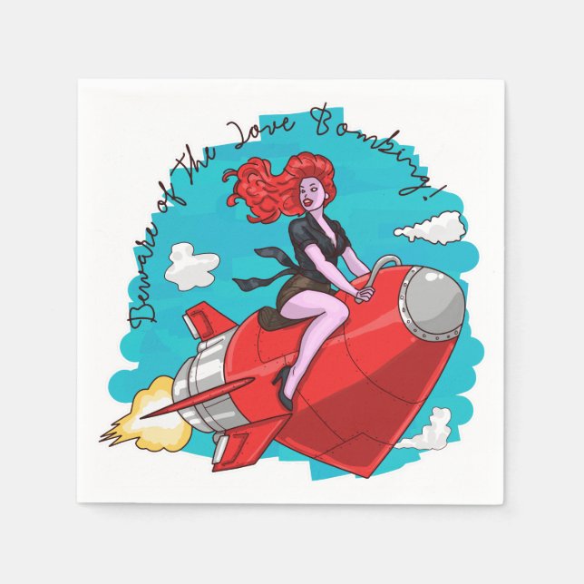 Servilleta De Papel Bomba de amor (Anverso)