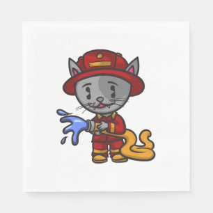 Servilleta De Papel Bombero de gatos