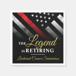 Servilleta De Papel Bombero del Departamento de Bomberos de Retiro