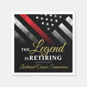 Servilleta De Papel Bombero del Departamento de Bomberos de Retiro