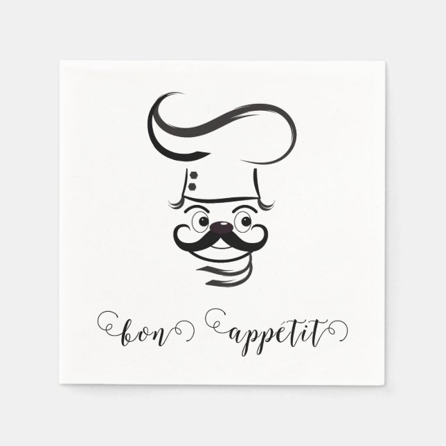 Servilleta De Papel Bon Appetit Chef Paper Napkin (Anverso)