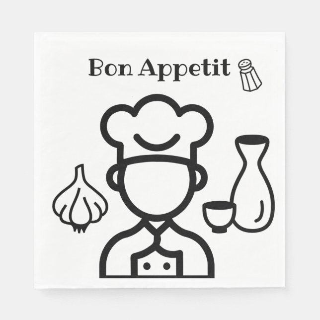 Servilleta De Papel Bon appetit lunch napkins  (Anverso)