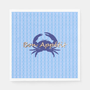 Servilleta De Papel Bon-Appetite—BLUE_Crab-diamante—Celebra