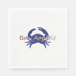 Servilleta De Papel Bon-Appetite- Little-BLUE_Crab-Everyday- Celebra