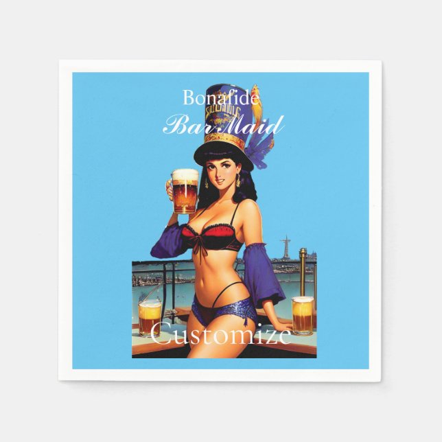 Servilleta De Papel Bonafide Bar Maid Thunder_Cove (Anverso)