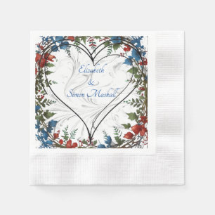 Servilleta De Papel Bonita decoración de temática boda elegante y orig