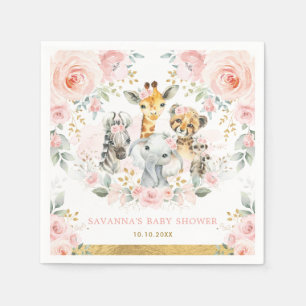 Servilleta De Papel Bonito Animales salvajes Jungle Safari Baby Shower