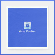 Bonito Azul Menorah Hanukkah