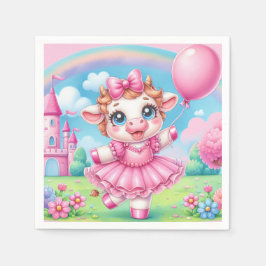 Servilleta De Papel Bonito Ballerina Cow