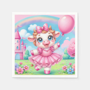 Servilleta De Papel Bonito Ballerina Cow