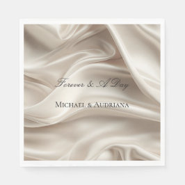Servilleta De Papel Bonito Champagne Gold Romantic Faux Satin Boda