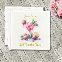 Servilleta De Papel Bonito en la celebración de los 30 Años Rosados