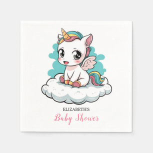 Servilleta De Papel Bonito Little Unicorn Baby Shower