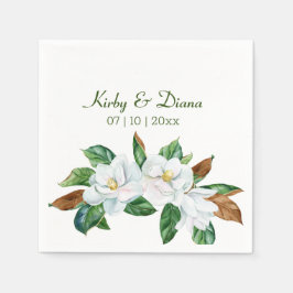 Servilleta De Papel Bonito Magnolia Bouquet Boda