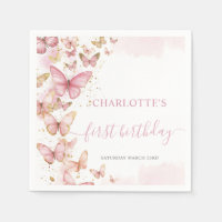 Bonito Mariposas Rosadas 1235 cumpleaños