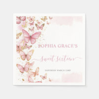 Bonito Mariposas Rosadas Dulce 16 Quinceanera XV 1