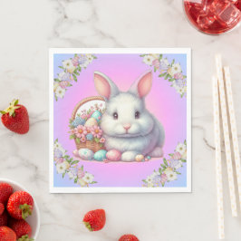 Servilleta De Papel Bonito Pastel de conejo de Pascua