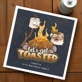 Servilleta De Papel Bonito patio trasero Vamos a ser tostados cumpleañ