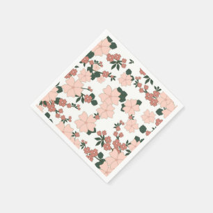 Servilleta De Papel Bonito Peach Floral