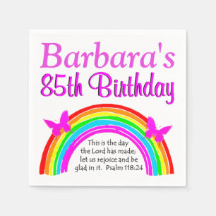 SERVILLETA DE PAPEL BONITO PERSONALIZAR NAPKIN CRISTIANO 85º CUMPLEA