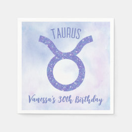 Servilleta De Papel Bonito Taurus Astrología Rótulo Personalizado Fies