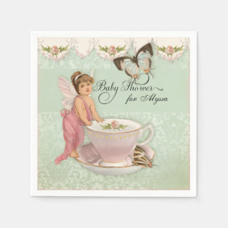 Servilleta De Papel Bonito Tea Teacup Fiesta de té Decoración Baby Sho