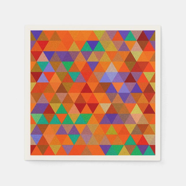 Servilleta De Papel Bonito Triangle grunge patrón I + tus ideas (Anverso)