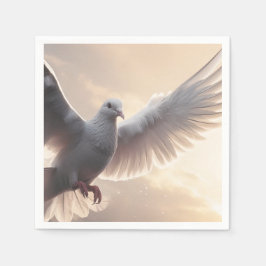 Servilleta De Papel Bonito White Peace Dove