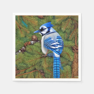 Servilleta De Papel Bonito Wilderness Blue Jay