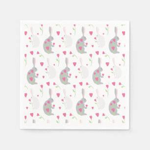 Servilleta De Papel Bonitos conejitos.