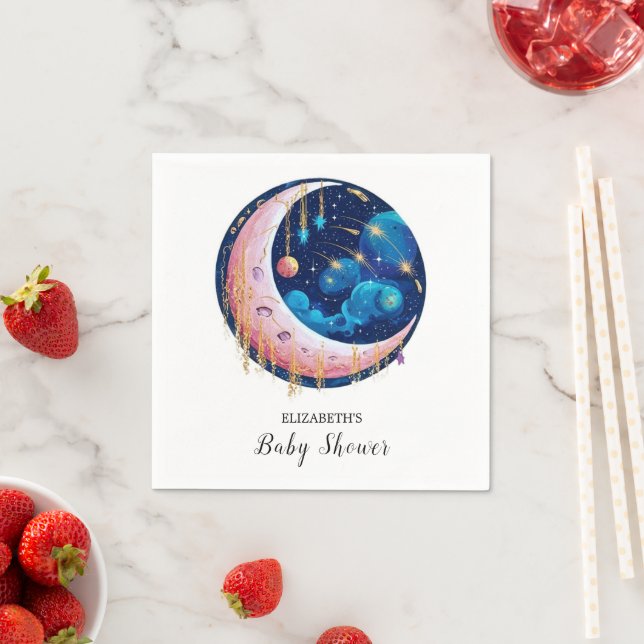 Servilleta De Papel Bonitos Little Stars Baby Shower (In situ)