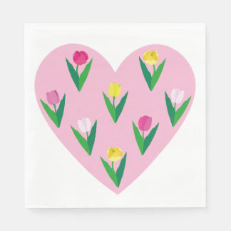 Servilleta De Papel Bonitos tulipanes.