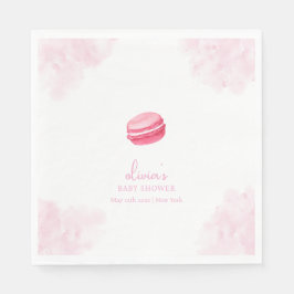 Servilleta De Papel Bonjour Bébé Macaron Baby Shower