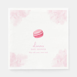 Servilleta De Papel Bonjour Bébé Macaron Baby Shower