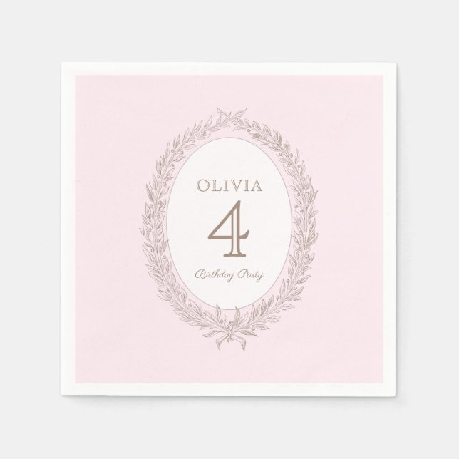 Servilleta De Papel Bonjour Bebe Patisserie Francesa Fiesta de cumplea (Anverso)