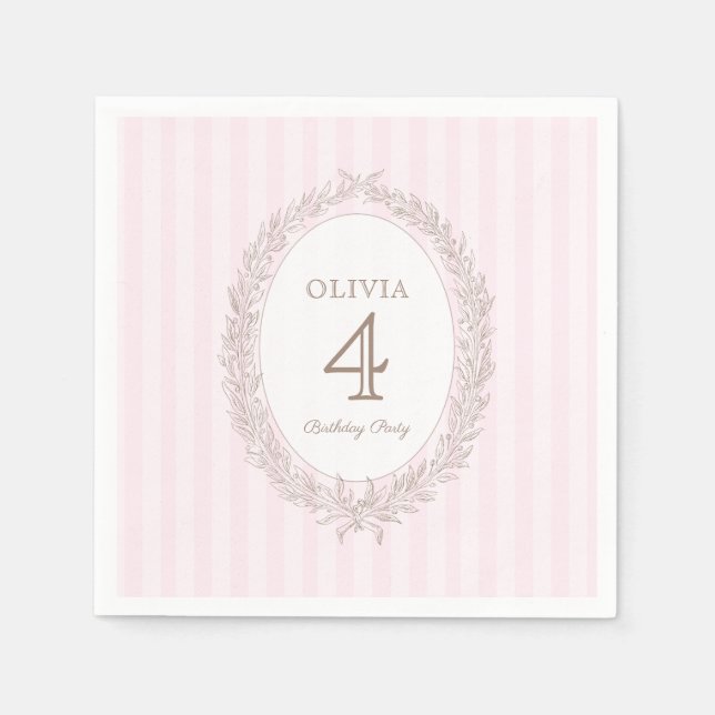 Servilleta De Papel Bonjour Bebe Patisserie Francesa Fiesta de cumplea (Anverso)