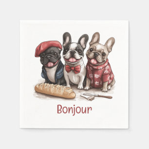 Servilleta De Papel Bonjour Bulldogs Franceses