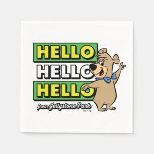 Servilleta De Papel Boo-Boo Bear Hola Hola Desde Jellystone