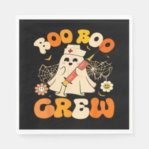 Servilleta De Papel Boo Boo Crew Fantasma Graciosa Para Enfermera, Hal
