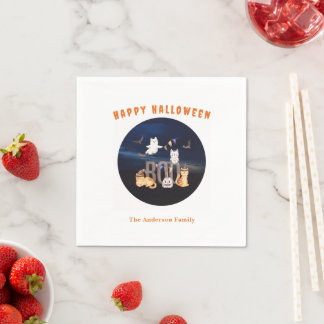 Servilleta De Papel BOO de Halloween de personajes espeluznantes perso