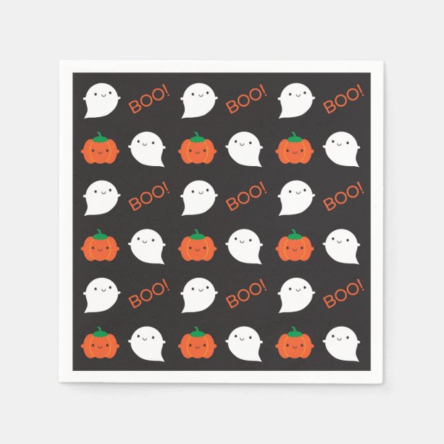 Servilleta De Papel ¡Boo! Es Halloween (Anverso)