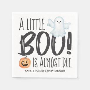 Servilleta De Papel Boo Ghost Jack O'Lantern Halloween Baby Shower