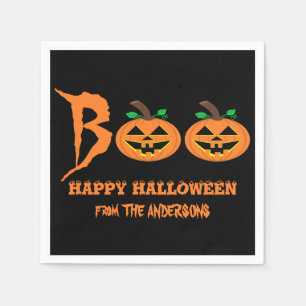Servilleta De Papel ¡BOO! Halloween Calabazas