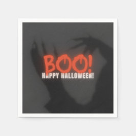Servilleta De Papel Boo Halloween - Calabazas de papel, cóctel estánda
